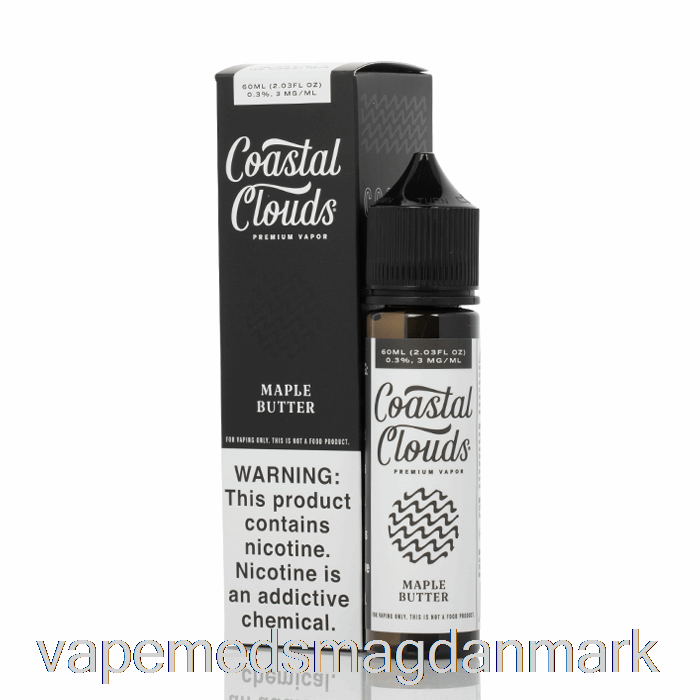 Vape Uden Nikotin Maple Butter - Coastal Clouds Co. - 60ml 3mg